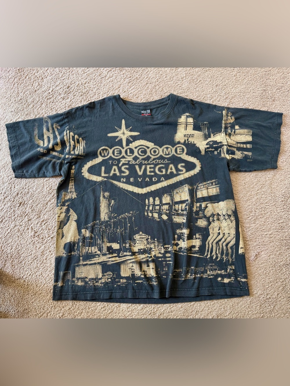 Vintage Las Vegas Nevada All Over Print T-Shirt